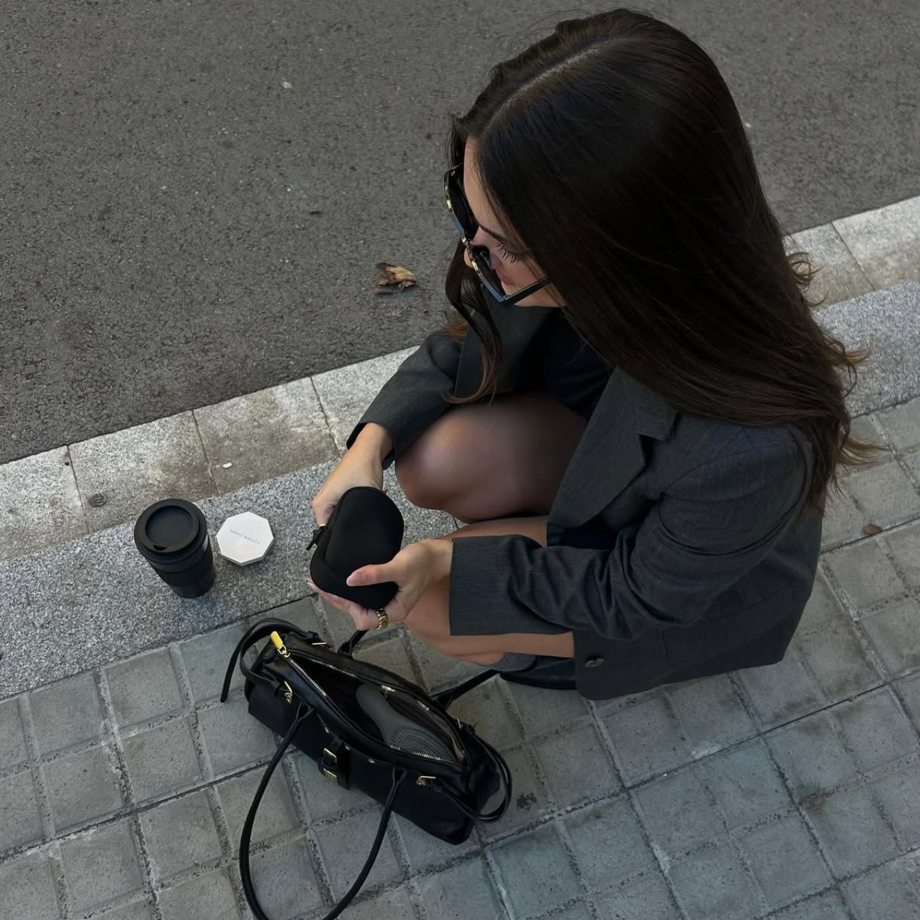 Bolso Baguette Negro